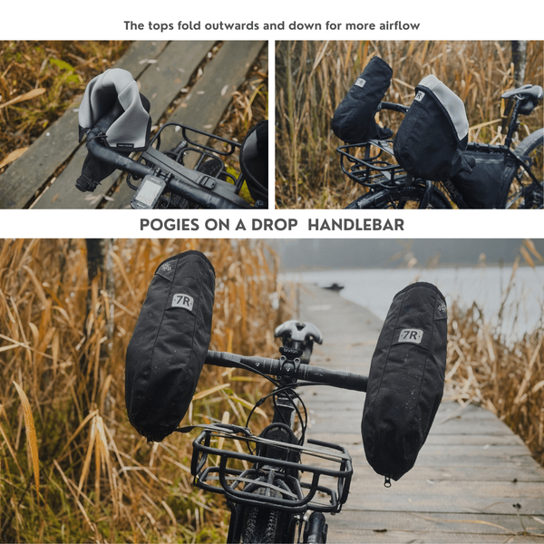 Mild Winter Cycling Pogies - Ecopak Black